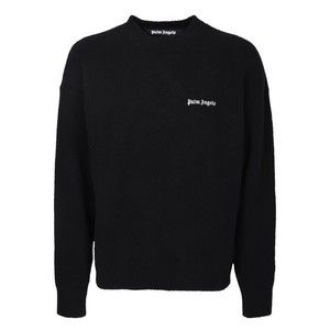 Palm Angels Black Wool-Blend Pullover - NWT